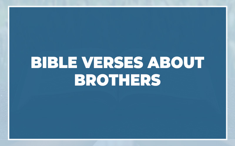 Bible Verses About Brothers