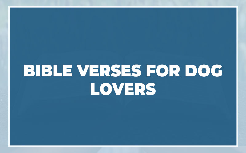 Bible Verses For Dog Lovers