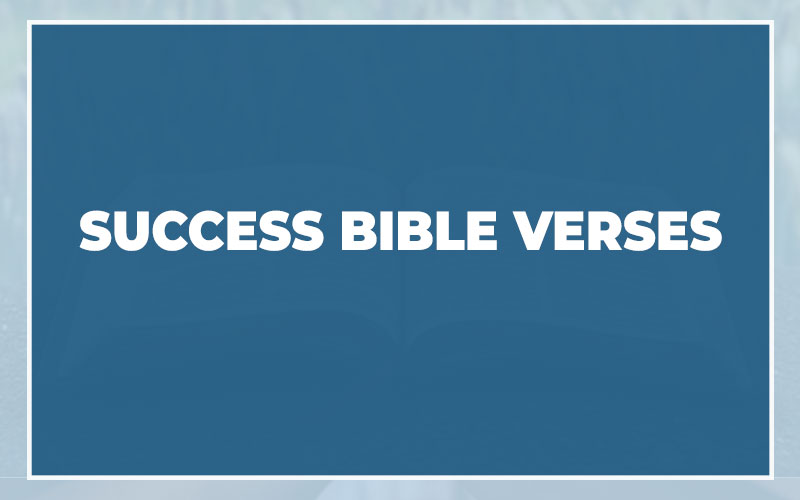 Success Bible Verses